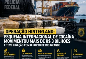 Esquema internacional DE Cocaína Bilionário ligado ao PORTO DE RIO Grande resulta em duras penas