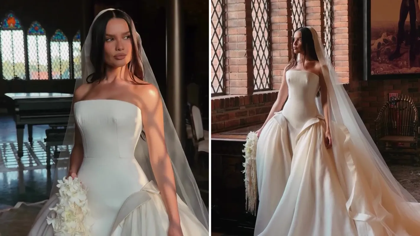 Estilista gaúcho revela detalhes da criação do vestido de noiva de Juliette