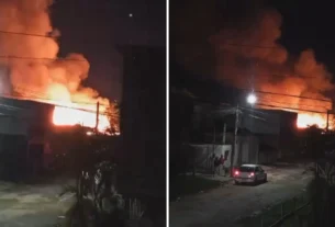 Fogo consome cerca de 20 residências e deixa famílias desabrigadas em Pelotas