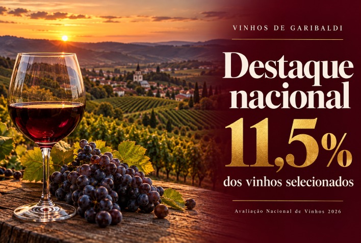Garibaldi emplaca 11,5% dos rótulos da Avaliação Nacional de Vinhos 2026