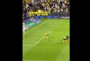 Gesto de Cristiano Ronaldo com cachecol após vitória do Al Nassr repercute na web