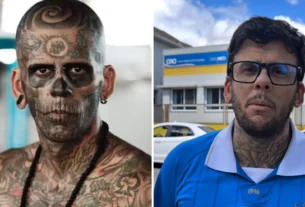 Homem mais tatuado do Brasil realiza primeira sessão de quimioterapia contra câncer