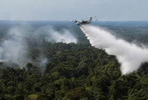 Ibama combate incêndios florestais no Amazonas com reforço de aeronaves