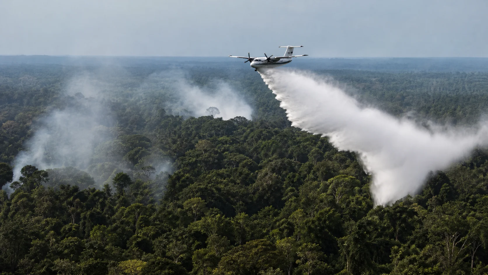 Ibama combate incêndios florestais no Amazonas com reforço de aeronaves