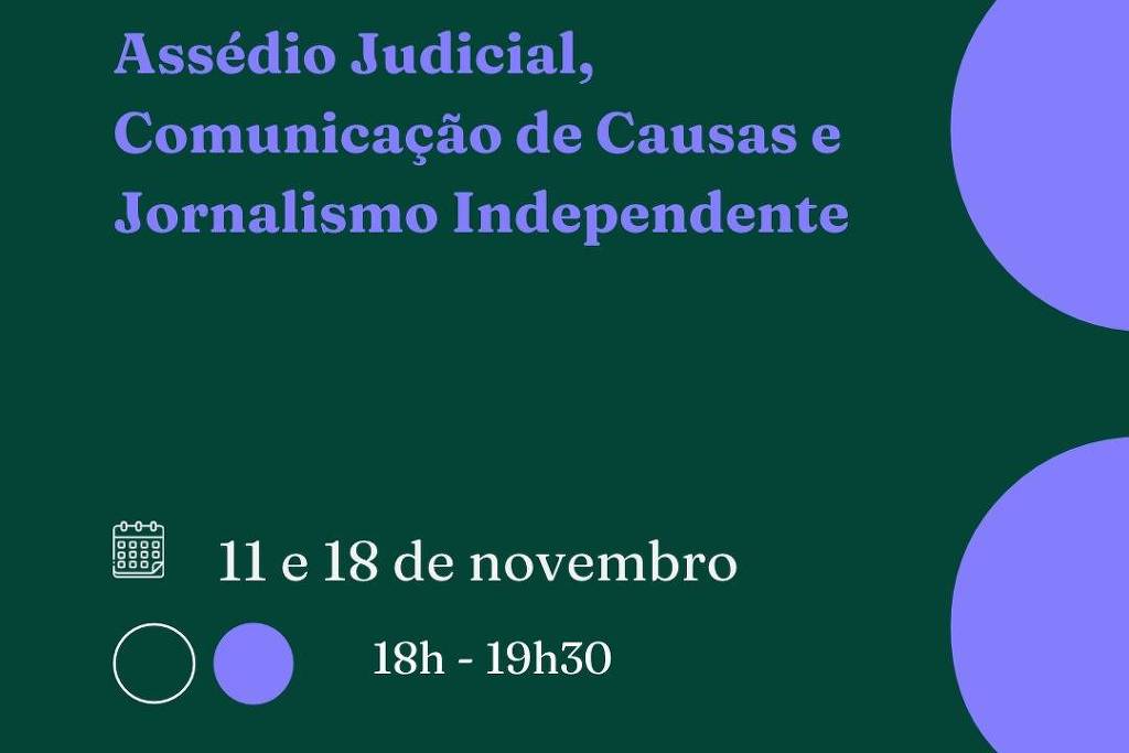 Instituto Tornavoz debate assédio judicial e jornalismo independente em novembro