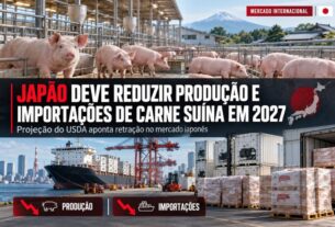 Japão projeta queda na produção e importação de carne suína para 2027