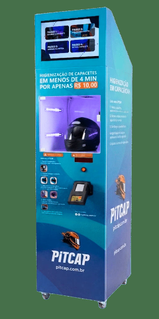 Lavanderias de capacetes viram oportunidade de negócio com boom de motos