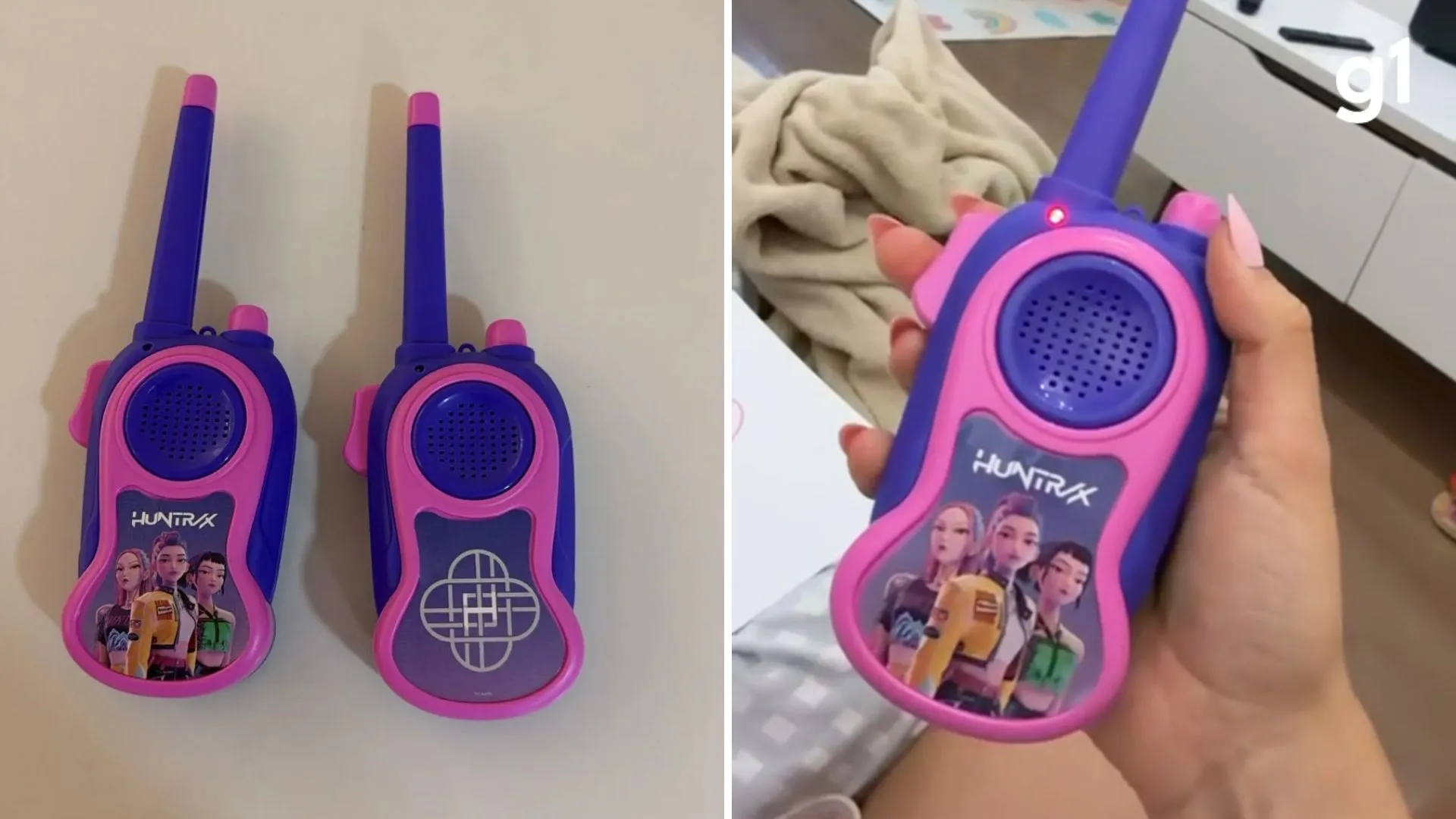 Mãe denuncia invasão de sinal em walkie-talkie de brinquedo e ameaça a criança
