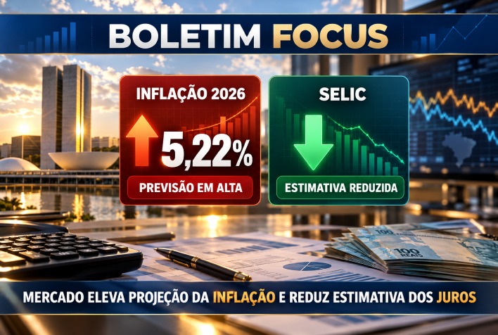 Mercado financeiro eleva projeção da inflação para 2026 e ajusta estimativa da Selic
