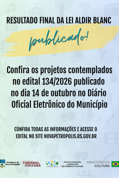 Nova Petrópolis divulga lista dos projetos selecionados para a PNAB