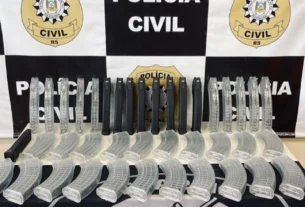 Policiais interceptam no RS carregadores de fuzil destinados à Rocinha e apreendem drogas