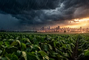 Previsão do tempo para outubro indica temporais e risco de deslizamentos no Sul do Brasil