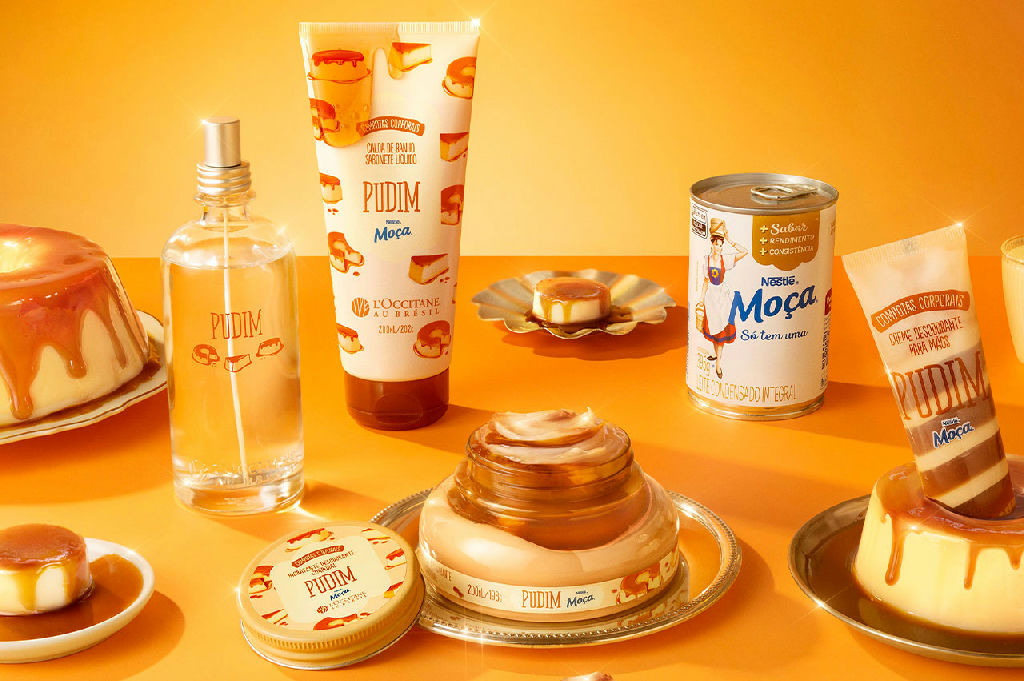 Pudim inspira nova linha de cosméticos da l'occitane au brésil e moça