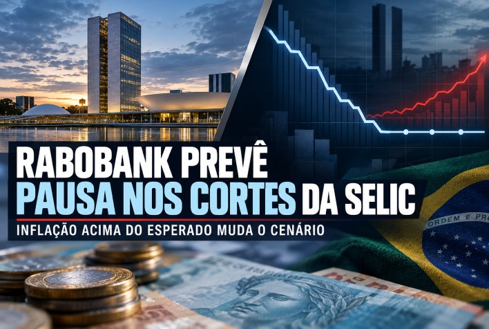 Rabobank projeta pausa nos cortes da Selic após inflação superar expectativas