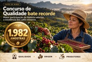 Recorde histórico de 1.982 amostras consagra concurso de cafés de Minas Gerais