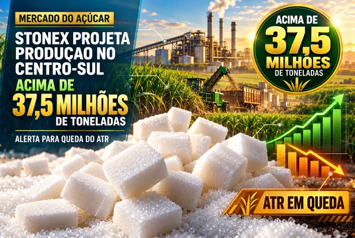 Setor sucroenergético projeta alta na produção de açúcar mas monitora ATR
