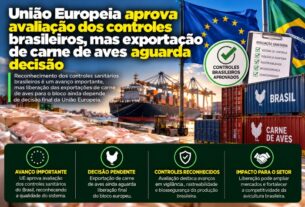 União Europeia valida controles sanitários do Brasil, mas exportação de aves segue em compasso de espera